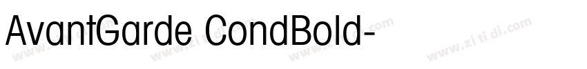 AvantGarde CondBold字体转换